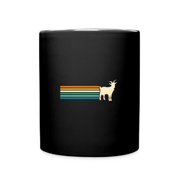 Chèvres - Mug uni - noir - Devant