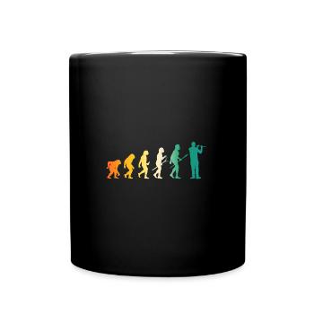 Flautist Evolution Flute - Full Colour Mug - black - Front