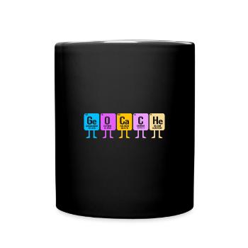 Géocaching Geocacher Geocacher Tableau périodique - Mug uni - noir - Devant