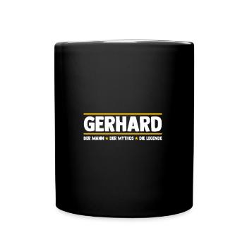 Gerhard - Mug uni - noir - Devant