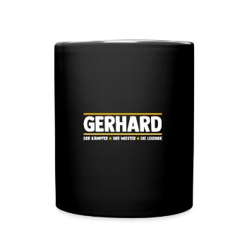 Gerhard - Mug uni - noir - Devant