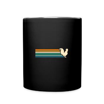 Chicken Rooster - Full Colour Mug - black - Front