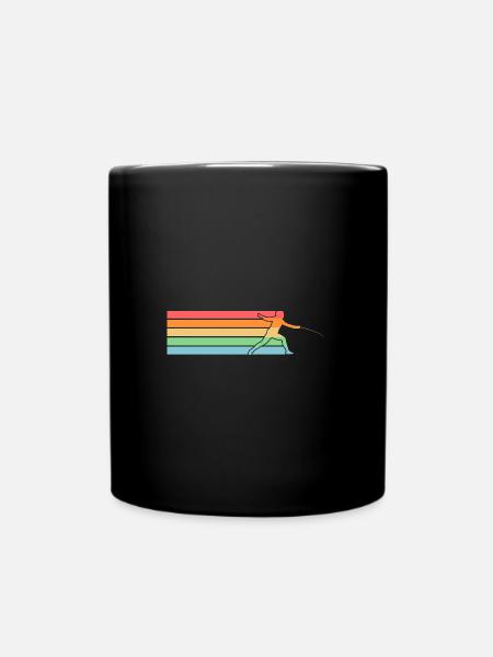 Fechter Fechten - Tasse einfarbig - Schwarz