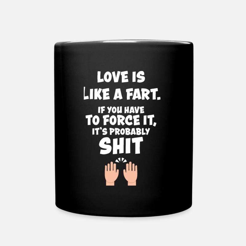 Lustig Lustiger Spruch Funny Geschenk Lustige - Tasse einfarbig - Schwarz