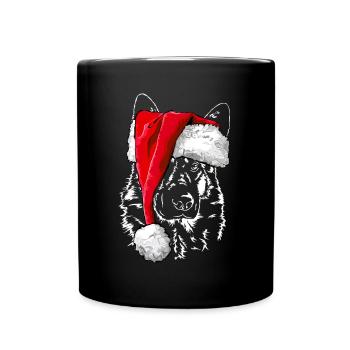 Bonnet de Noël ALLEMAND SHEPHERD Wilsigns - Mug uni - noir - Devant