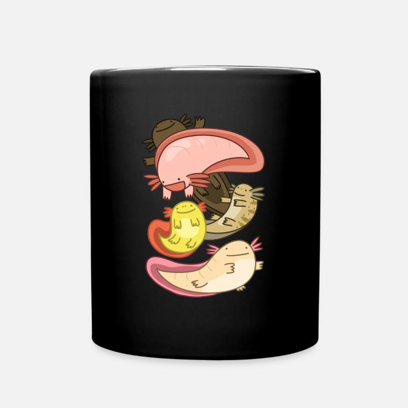Axolotl - Full Colour Mug - black