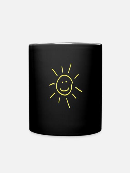 Sonne Sonne Sonne - Tasse einfarbig - Schwarz