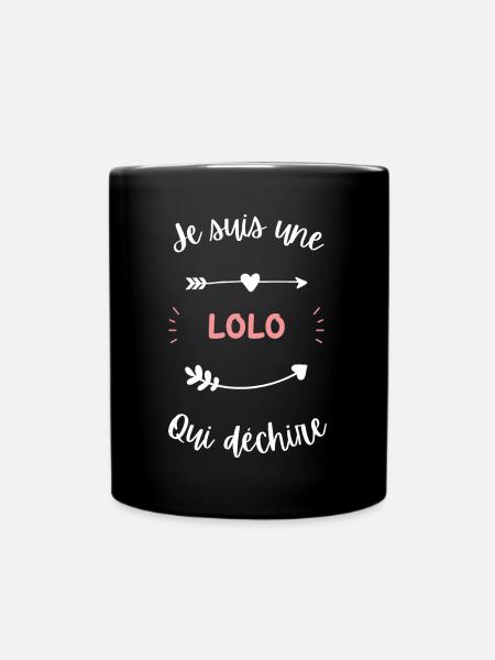 Je suis une lolo qui déchire - Mug uni - noir