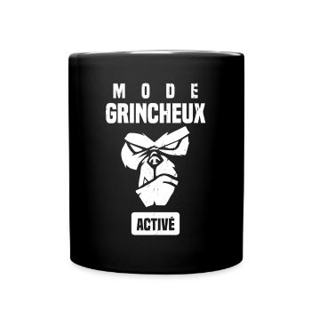 Mode grincheux activé humour râleur râler - Mug uni - noir - Devant