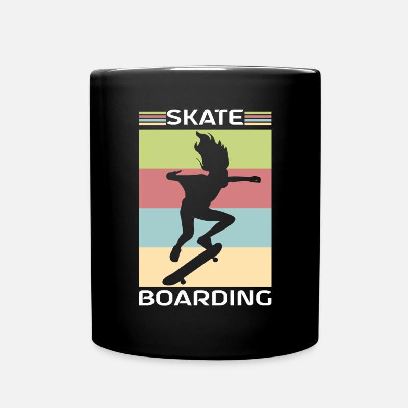 Skater Skateboarder Skateboarding - Full Colour Mug - black