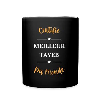 Certifié meilleur tayeb du monde - Mug uni - noir - Devant