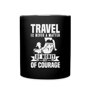 Digital Nomande Saying Gift Idea - Full Colour Mug - black - Front