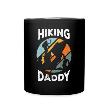 Climbing Climbers Mountains Climbing Wall Kletterdad - Full Colour Mug - black - Front