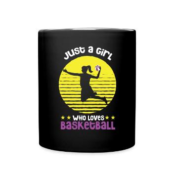 Basket-ball panier de basket-ball panier lancer des joueurs de basket-ball - Mug uni - noir - Devant