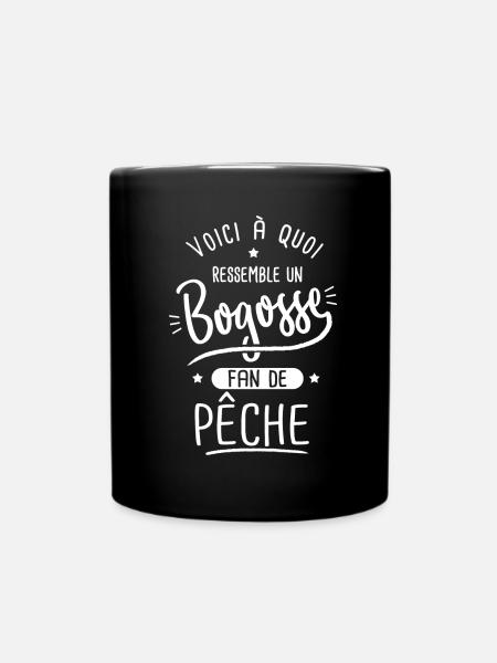 Pêche Bogosse pêcheur humour enfant homme peche - Mug uni - noir