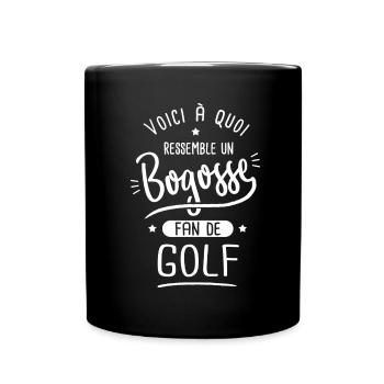 golfeur Bogosse joueur de golf fan de golf - Mug uni - noir - Devant