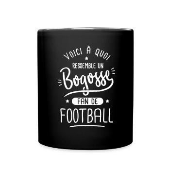 football Bogosse joueur de foot fan de football - Mug uni - noir - Devant