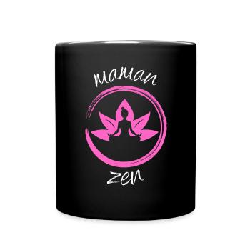 Maman zen attitude - Mug uni - noir - Devant