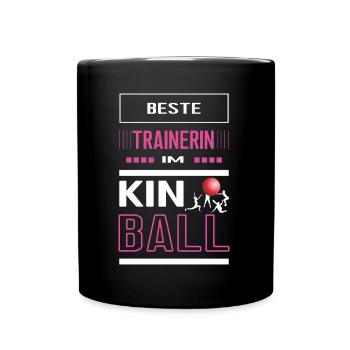 Bester Kinball Trainerin Danke Kinballtrainerin - Tasse einfarbig - Schwarz - Vorne