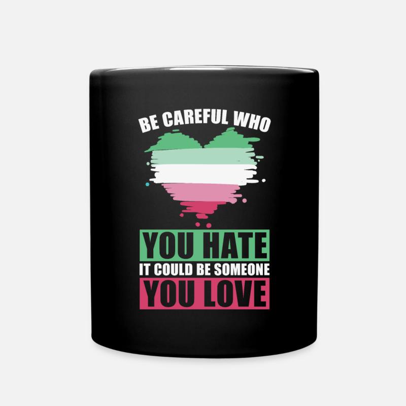 Es könnte jemand sein den du liebst Abrosexuell - Tasse einfarbig - Schwarz