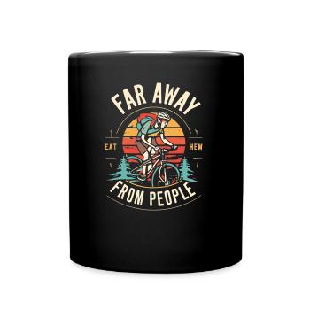 Mountainbike - Tasse einfarbig - Schwarz - Vorne