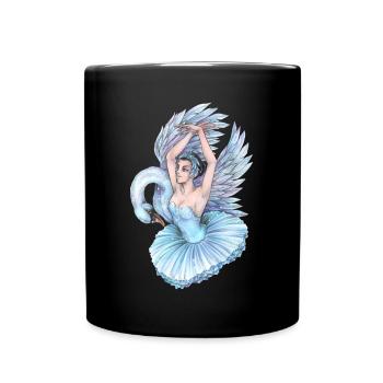 Ballett Tänzerin Schwanensee Schwan Tütü Tanzen - Tasse einfarbig - Schwarz - Vorne