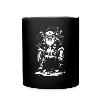 Zombie Santa Claus - Tasse einfarbig - Schwarz - Vorne
