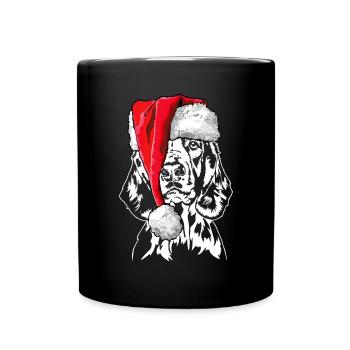 Santa Welsh Springer Spaniel Christmas Wilsigns - Full Colour Mug - black - Front