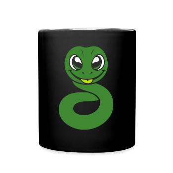 Little Snake Humor - Full Colour Mug - black - Front