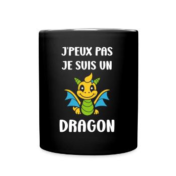 Bébé dragon - Mug uni - noir - Devant