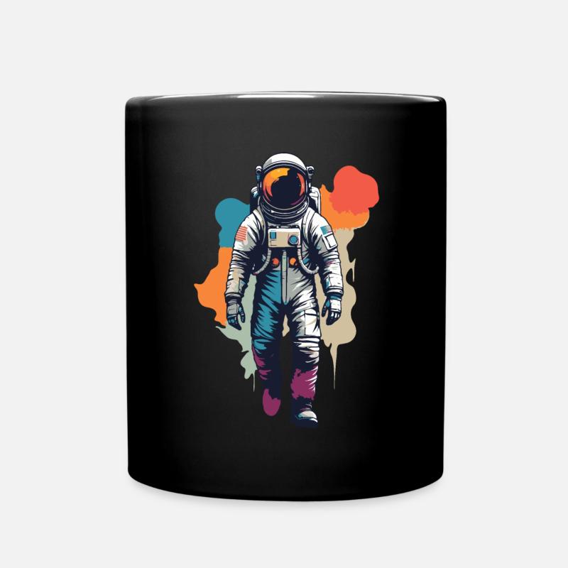 Astronaut - Vintage Illustration - Tasse einfarbig - Schwarz