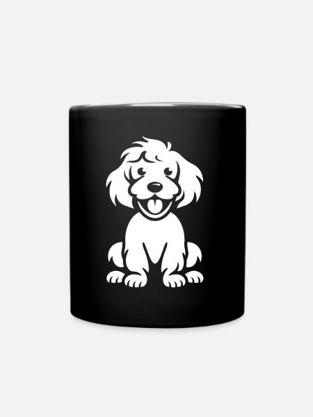 Cocker Spaniel Dog - Full Colour Mug - black