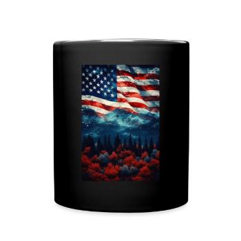 United States - Full Colour Mug - black - Front