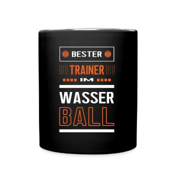 Bester Wasserball Trainer Wasserballtrainer Coach - Tasse einfarbig - Schwarz - Vorne