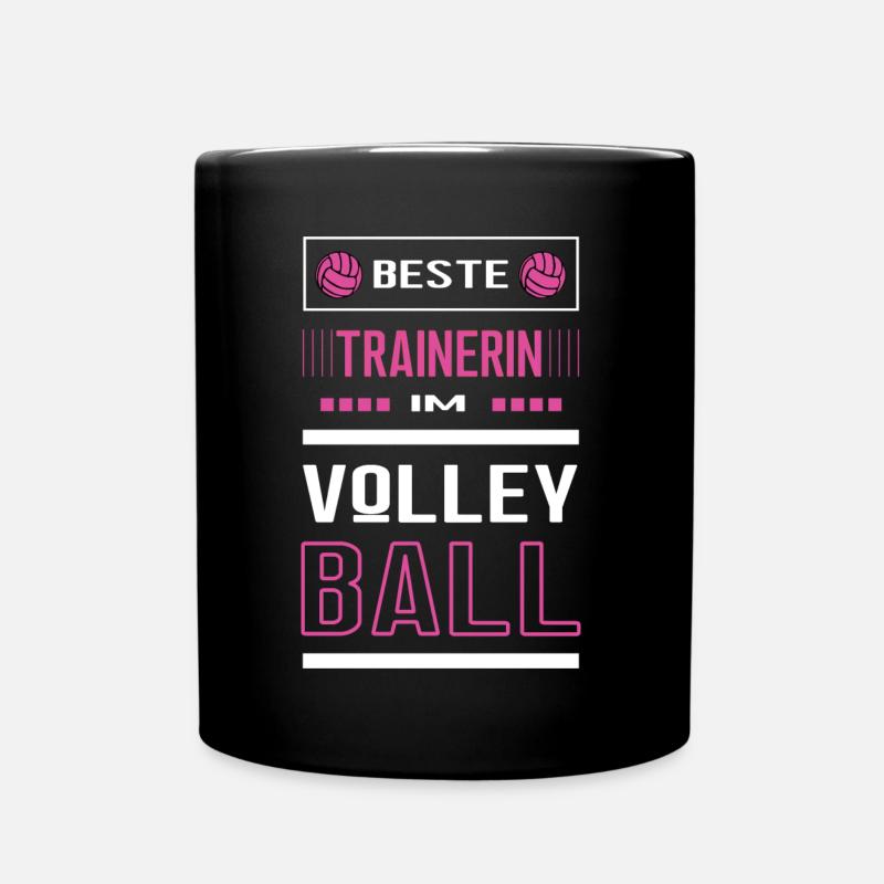 Beste Volleyball Trainerin Volleyballtrainerin - Tasse einfarbig - Schwarz
