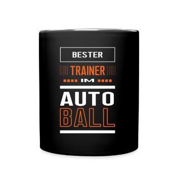 Bester Autoball Trainer Autoballtrainer Training - Tasse einfarbig - Schwarz - Vorne