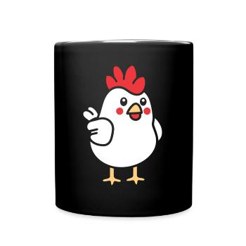 Chicken - Full Colour Mug - black - Front