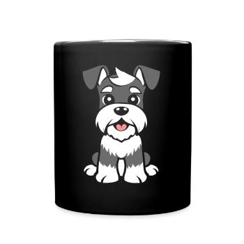 Schnauzer - Full Colour Mug - black - Front