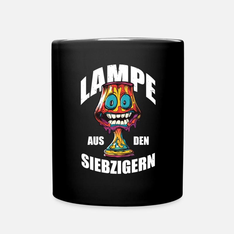 Möbelstück - Lampe aus den 70ern - Après-Ski Party - Tasse einfarbig - Schwarz