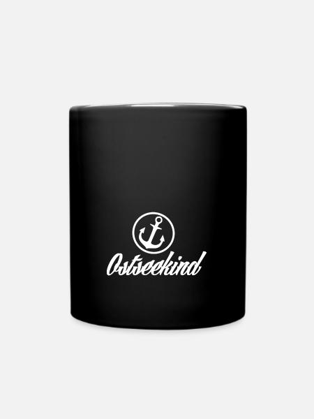 Ostseekind mit Anker [white] - Tasse einfarbig - Schwarz