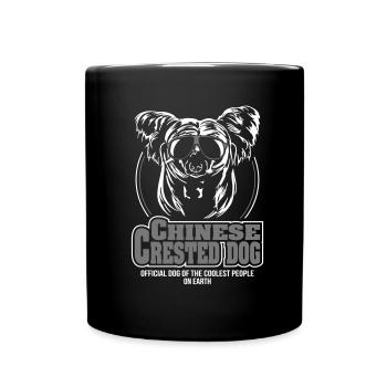 CHINESE CRESTED DOG coolest people - Mug uni - noir - Devant