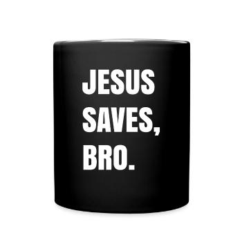 Jésus sauve, Bro. - Mug uni - noir - Devant