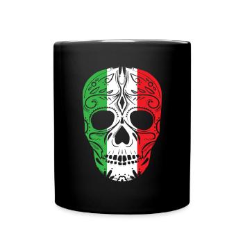 Drapeau mexicain Pride Skull Day of The Dead LGBT Gift - Mug uni - noir - Devant