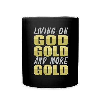 Mine d’or minière - Mug uni - noir - Devant