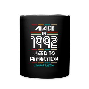 30th Birthday - Made in 1992 - Full Colour Mug - black - Front