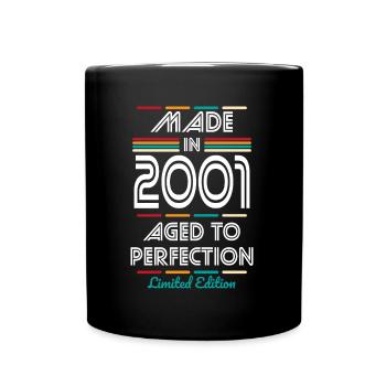 21st Birthday - Made in 2001 - Full Colour Mug - black - Front