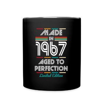 55th Birthday - Made in 1967 - Full Colour Mug - black - Front