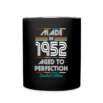 Jubiläum 70 Jahre - Made in 1952 - Tasse einfarbig - Schwarz - Vorne