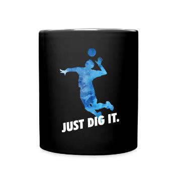 Volleyball Volleyball de plage - Mug uni - noir - Devant
