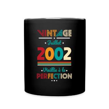 Anniversaire 20 ans - Vintage - Juillet 2002 - Mug uni - noir - Devant